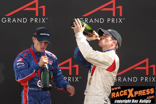 Podium feature race A1GP Eastern Creek, Australië